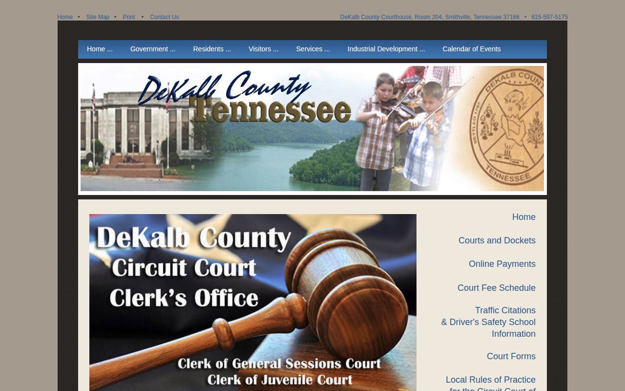 DeKalb official court route for warrant checks