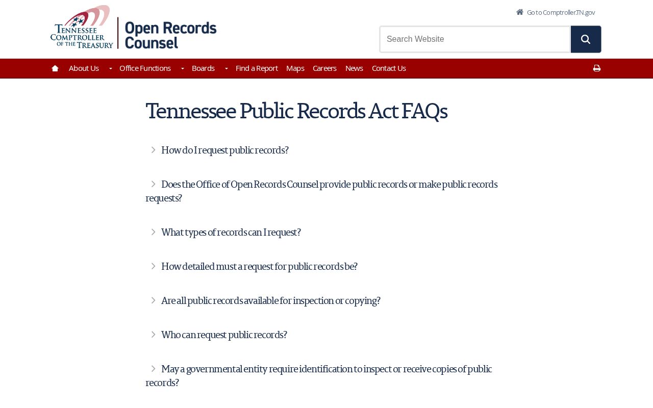 Tennessee records custodian guidance for DeKalb arrest records