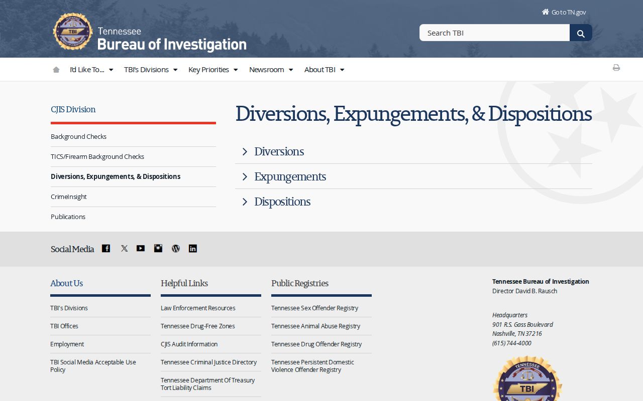 Tennessee expungement process affecting DeKalb arrest photos